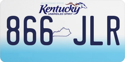KY license plate 866JLR