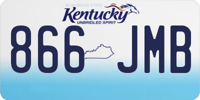 KY license plate 866JMB