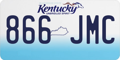 KY license plate 866JMC