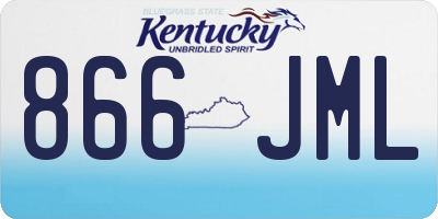 KY license plate 866JML