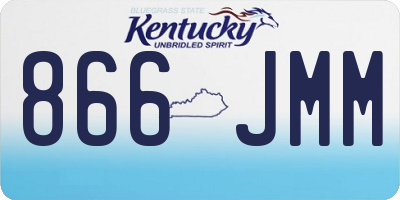 KY license plate 866JMM