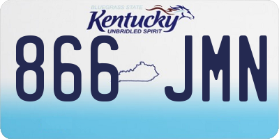 KY license plate 866JMN