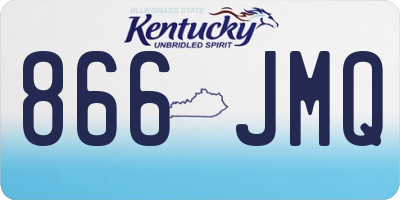 KY license plate 866JMQ