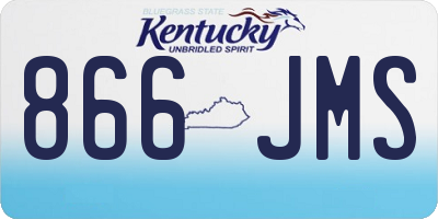 KY license plate 866JMS