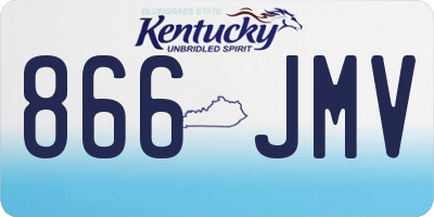 KY license plate 866JMV