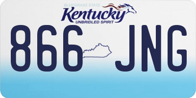 KY license plate 866JNG