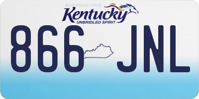 KY license plate 866JNL