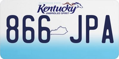 KY license plate 866JPA
