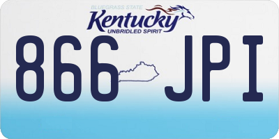 KY license plate 866JPI