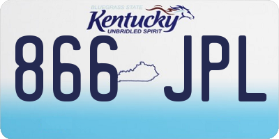 KY license plate 866JPL