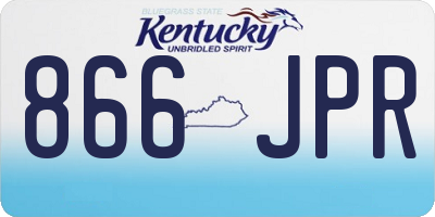 KY license plate 866JPR