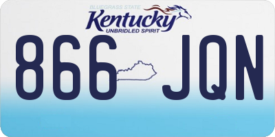 KY license plate 866JQN