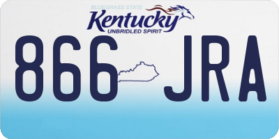 KY license plate 866JRA