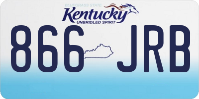 KY license plate 866JRB