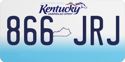 KY license plate 866JRJ