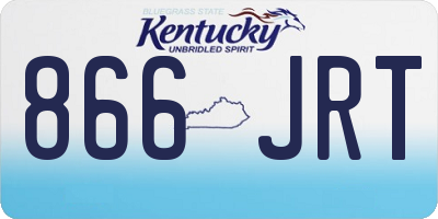 KY license plate 866JRT