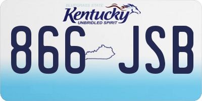 KY license plate 866JSB