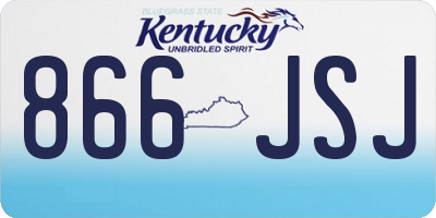 KY license plate 866JSJ