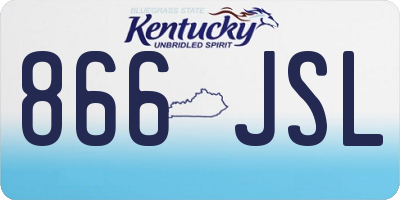 KY license plate 866JSL