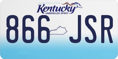 KY license plate 866JSR