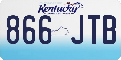 KY license plate 866JTB