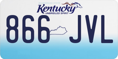 KY license plate 866JVL