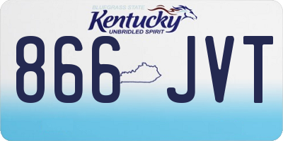 KY license plate 866JVT