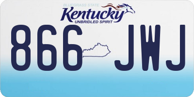 KY license plate 866JWJ