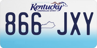 KY license plate 866JXY