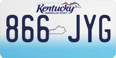 KY license plate 866JYG