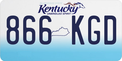 KY license plate 866KGD