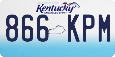 KY license plate 866KPM