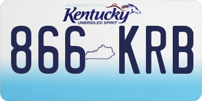 KY license plate 866KRB