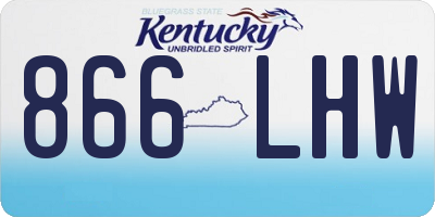 KY license plate 866LHW