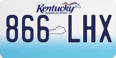 KY license plate 866LHX