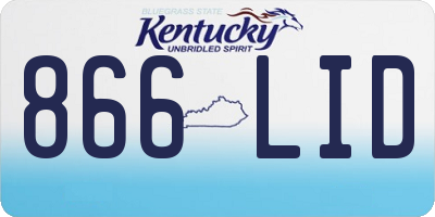 KY license plate 866LID