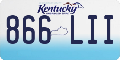 KY license plate 866LII