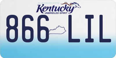KY license plate 866LIL