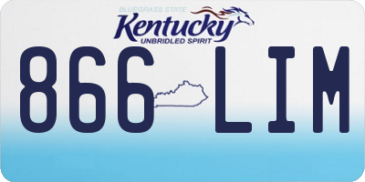 KY license plate 866LIM