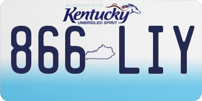 KY license plate 866LIY