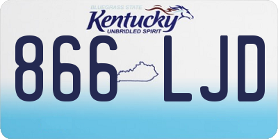 KY license plate 866LJD