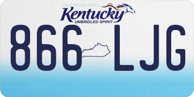 KY license plate 866LJG