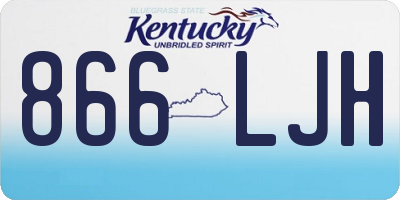KY license plate 866LJH