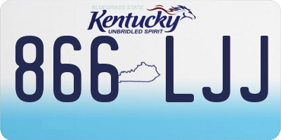 KY license plate 866LJJ