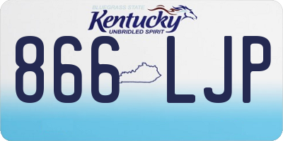 KY license plate 866LJP