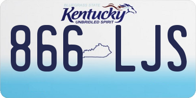 KY license plate 866LJS