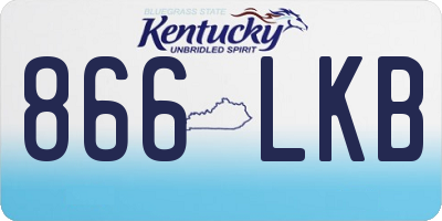 KY license plate 866LKB