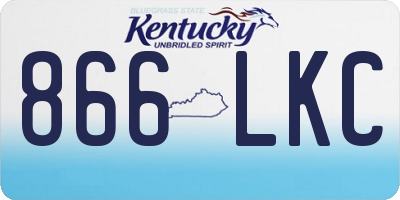 KY license plate 866LKC