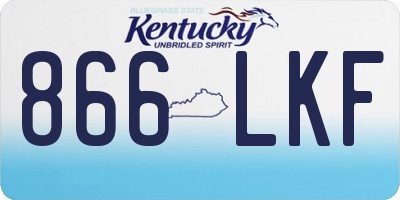 KY license plate 866LKF