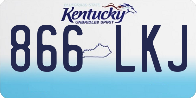 KY license plate 866LKJ